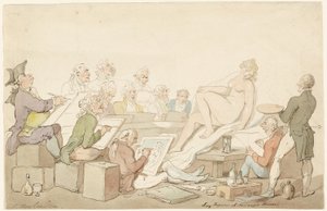 Mannequin à Somerset House - Thomas Rowlandson