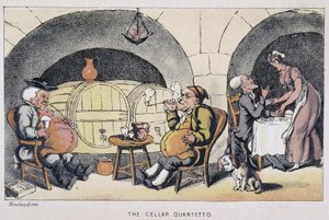 Le docteur dans une cave - dans « Les trois tours du docteur Syntax : à la recherche du pittoresque, de la consolation et d