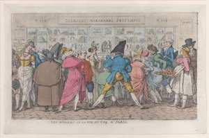 Les Musards de la Rue du Coq à Paris, vers 1810
