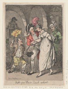 Allumez votre honneur, voiture non louée, 1811 - Thomas Rowlandson