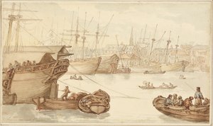 Limehouse Reach - Thomas Rowlandson