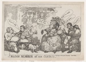 Madame Blubber sur sa toile, 22 avril 1784