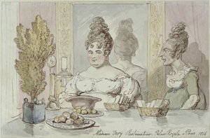 Madame Véry Restaurateur. Palais Royal a Paris - Thomas Rowlandson