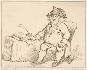 Man at Table - Thomas Rowlandson