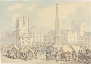 Jour de marché à Richmond dans le Yorkshire - Thomas Rowlandson