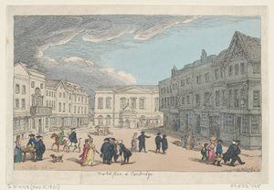 Place du marché à Cambridge, 15 novembre 1801 - Thomas Rowlandson