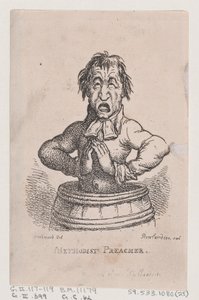 Prédicateur méthodiste, avril 1808 - Thomas Rowlandson