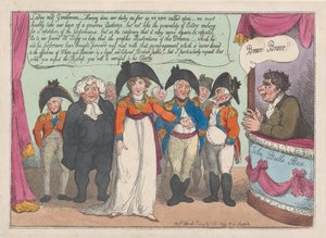 Adieux de Mme Clarke à son public, 1er avril 1809 - Thomas Rowlandson