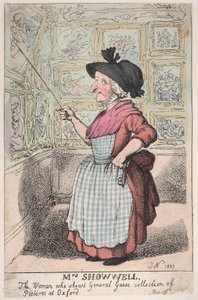 Mme Showell, la femme qui montre la collection de tableaux du général Guise à O..., 26 février 1807 - Thomas Rowlandson