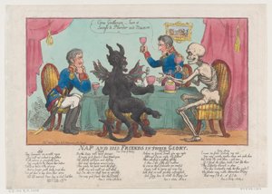 Nap et Ses Amis dans leur Gloire, 1er octobre 1808 - Thomas Rowlandson
