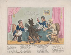 Nap et ses amis dans leur gloire - Thomas Rowlandson