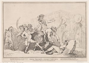 Triomphe naval, ou faveurs accordées - Thomas Rowlandson