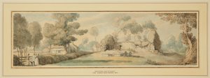Ville nouvelle, vieille église (île de Wight) - Thomas Rowlandson