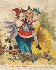 Nil Amplius Opto Je suis au sommet de mes souhaits, pub. 1780 - Thomas Rowlandson