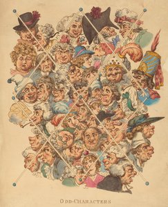 Personnages bizarres, publié en 1801 - Thomas Rowlandson