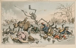 Sur la glace fragile, le patin vrombissant devient un instrument du destin - Thomas Rowlandson