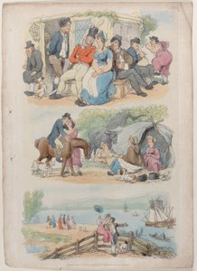 Planche 4 : Recrutement, du Monde en Miniature, 1816