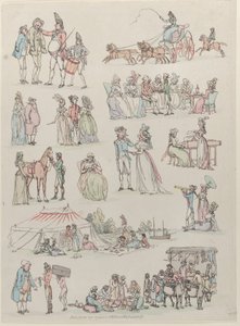 Planche 7, Contours de figures, paysages et bétail... pour l