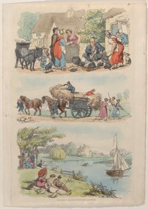 Planche 9, du Monde en miniature, 1816 - Thomas Rowlandson