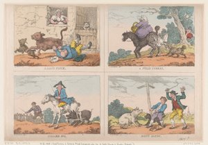 Dinde tirée, cochon collard, tripes de veau et bacon rouillé, 1807 - Thomas Rowlandson
