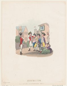 Recrues, 1er mars 1803 - Thomas Rowlandson