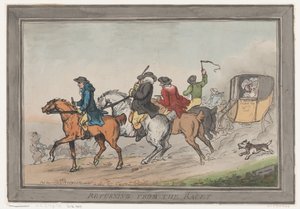 Retour des courses, 1er décembre 1791 - Thomas Rowlandson