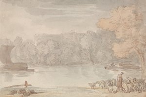 Scène fluviale (La Tamise à Eton ) - Thomas Rowlandson