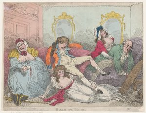 La route vers la ruine - Thomas Rowlandson