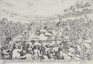 Sports ruraux - Un match de boxe, 28 septembre - Thomas Rowlandson