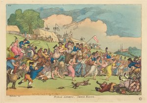 Sports ruraux. Courses de blouses - Thomas Rowlandson