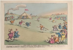 Sports ruraux ou un match de cricket extraordinaire, 10 octobre 1811 - Thomas Rowlandson