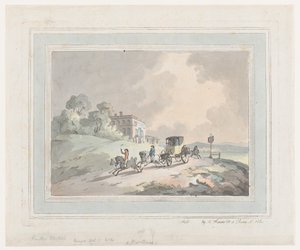 Croquis rustique, ou une chaise de poste en voyage, 1785-99 - Thomas Rowlandson
