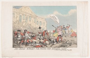 Le budget de Sir Cecil pour payer la dette nationale, 30 mars 1784 - Thomas Rowlandson