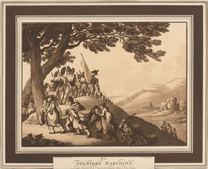 Soldats marchant, c.1798