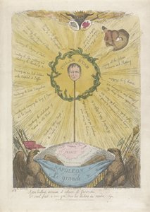 Caricature représentant Napoléon sous les traits de l
