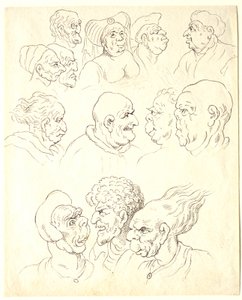 Études de têtes grotesques - Thomas Rowlandson