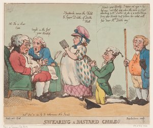 Jurer un enfant illégitime!, 20 décembre 1800 - Thomas Rowlandson