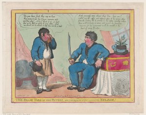 Les braves marins de la Victoire et les restes du regretté Nelson! - Thomas Rowlandson
