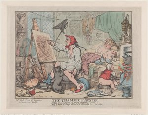 La chambre du génie, 2 avril 1812 - Thomas Rowlandson