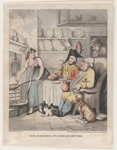 Le Caporal en bons quartiers, 18 juillet 1802 - Thomas Rowlandson