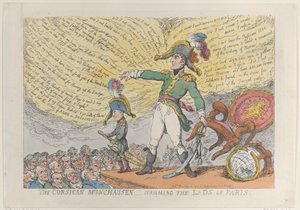 Le Munchausen Corse - Chantant les Gars de Paris, 4 décembre 1813 - Thomas Rowlandson