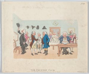 Le Country Club, 7 avril 1803 - Thomas Rowlandson