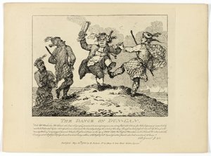 La danse des Dun-Can, tirée du Tour des Hébrides de Boswell - Thomas Rowlandson