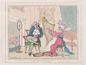 Le mari ennuyeux, 1789 - Thomas Rowlandson