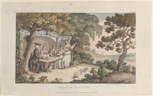 La pénitente juste, du Vicaire de Wakefield, 1er mai 1817 - Thomas Rowlandson