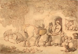 Le vendeur de poissons, vers 1775-1800