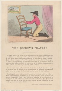 La prière du jockey !!, 10 août 1801 - Thomas Rowlandson