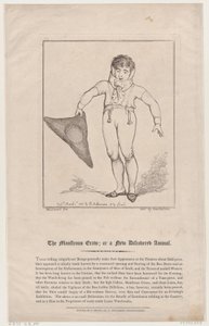 Le monstrueux craw, ou un animal nouvellement découvert - Thomas Rowlandson