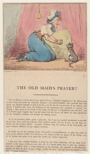 La prière de la vieille fille!!, 10 février 1801 - Thomas Rowlandson