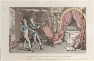 Le Prophète se révélant et exposant la tromperie, du Journal of Sentimental T..., 1821 - Thomas Rowlandson